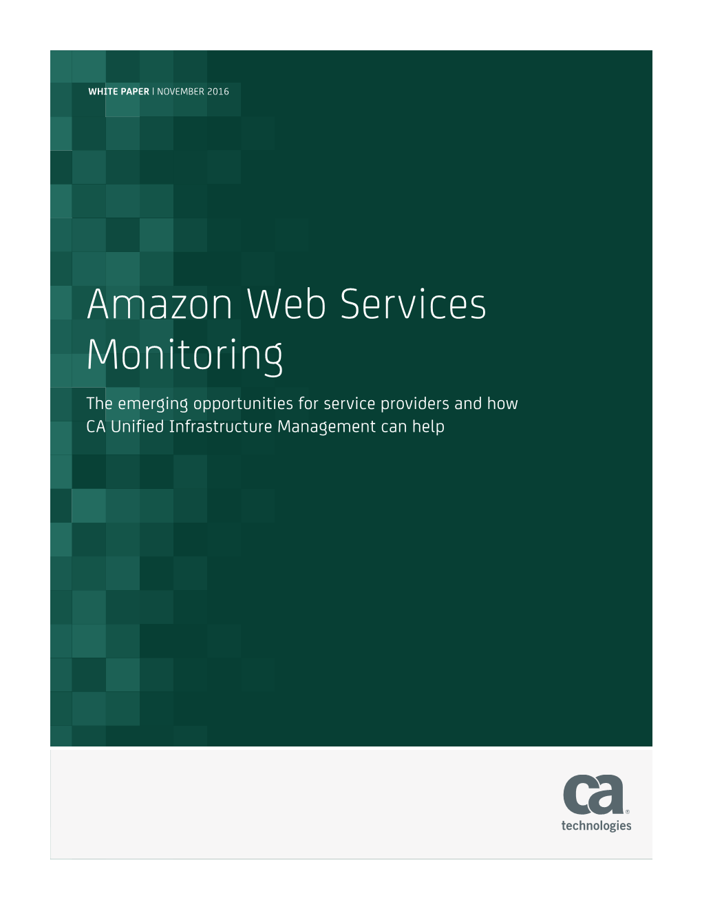 CA Amazon Web Services Monitoring