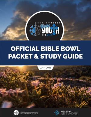 Bible Bowl Packet 2016