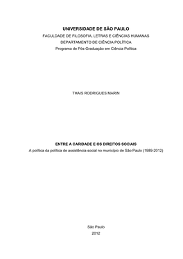 Avanços E Retrocessos Da Assistência Social Como Direito