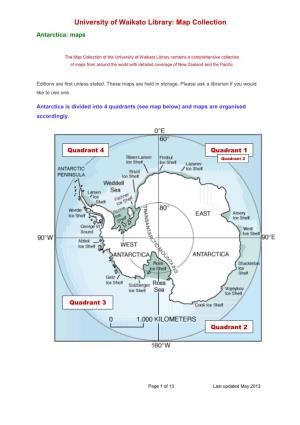 Antarctica: Maps
