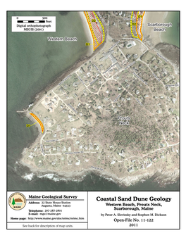 Coastal Sand Dune Geology: Western Beach, Prouts Neck, Scarborough, Maine