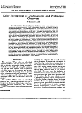 Color Perceptions of Deuteranopic and Protanopic Observers by Deane B