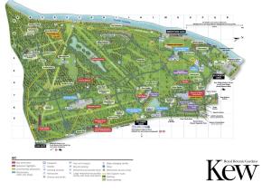 Map of the Kew Gardens
