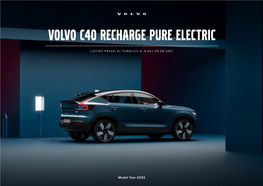 Model Year 2022 Volvocars.It Configura La Tua Volvo C40 Recharge Pure Electric Indice