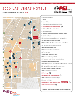 2020 Las Vegas Hotels