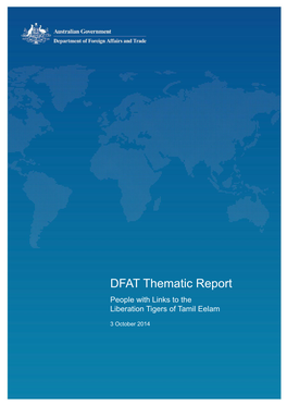 DFAT Thematic Report People with Links to the Liberation Tigers of Tamil Eelam