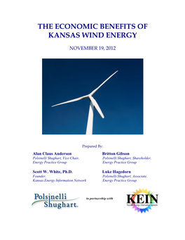 The Economic Benefits of Kansas Wind Energy