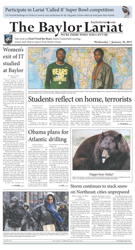 Students Reflect on Home, Terrorists Conflict