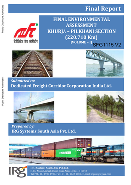 Submitted To: Dedicated Freight Corridor Corporation India Ltd