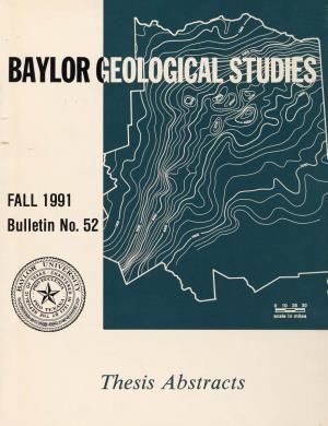 The Cretaceous Geology of the East Texas Basin Ronald D
