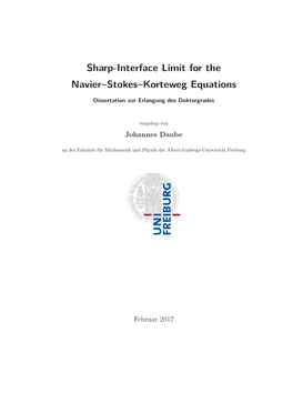 Sharp-Interface Limit for the Navier–Stokes–Korteweg Equations