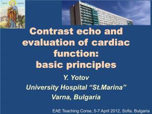 Contrast Echo on Evaluation of Cardiac Function – Basic Principles