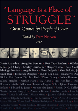 "Language Is a Place of Struggle" : Great Quotes by People of Color