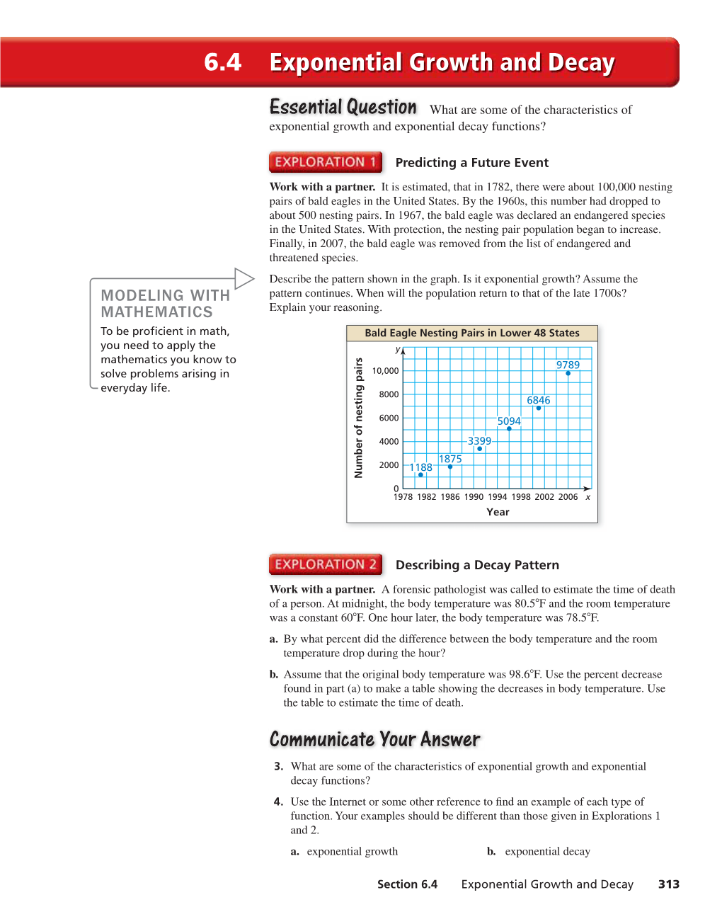 6.4 Exponential Growth and Decay