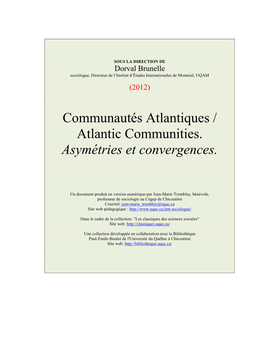 Communautés Atlantiques / Atlantic Communities: Asymétries Et