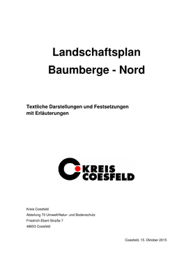 70 / Landschaftsplan Baumberge-Nord