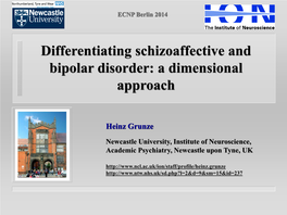 Differentiating Schizoaffective and Bipolar Disorder: a Dimensional Approach