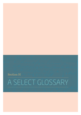 A SELECT GLOSSARY a Select Glossary a MANUAL of MARITIME CURATORSHIP | 2017
