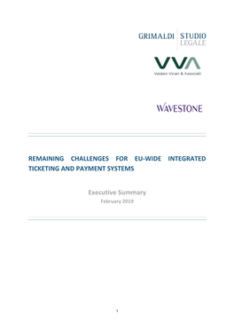 Remaining Challenges for Eu-Wide Integrated Ticketing and Payment Systems