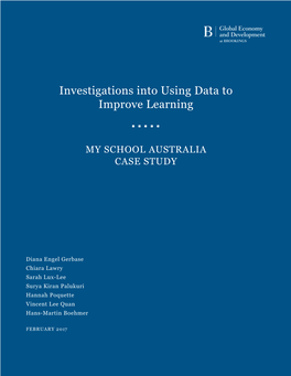 Investigations Into Using Data to Improve Learning