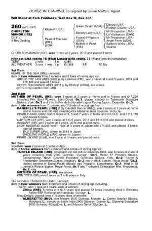 HORSE in TRAINING, Consigned by Jamie Railton, Agent