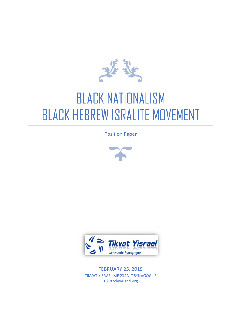 Black Nationalism Black Hebrew Isralite Movement