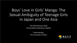 Boys' Love in Girls' Manga