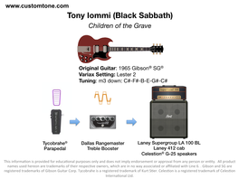 Tony Iommi (Black Sabbath) Children of the Grave