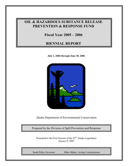 FY05-06 Oil and Hazardous Substance Release Response