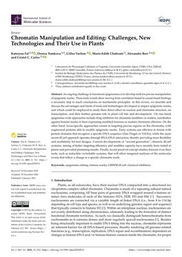 Challenges, New Technologies and Their Use in Plants