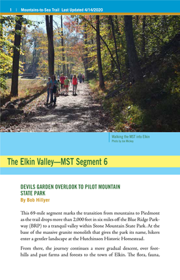 The Elkin Valley—MST Segment 6