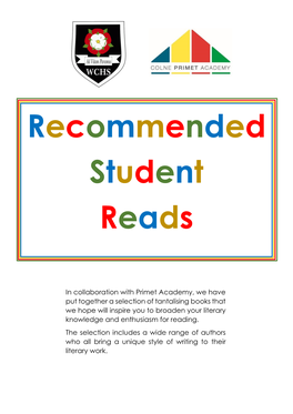 Recommended Student Reads