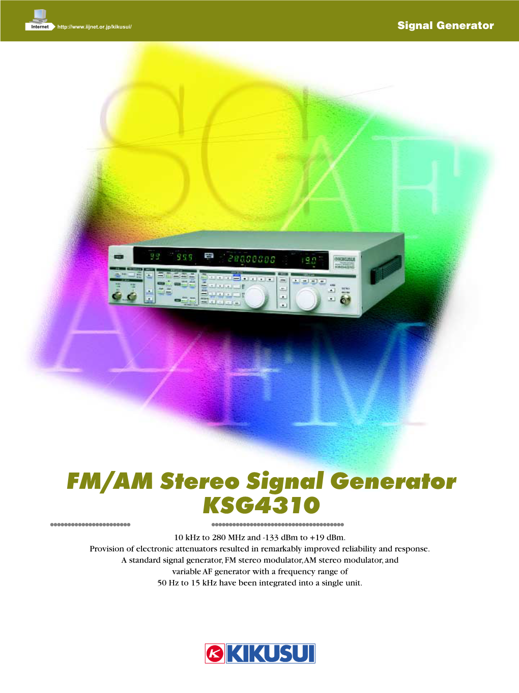 FM/AM Stereo Signal Generator KSG4310