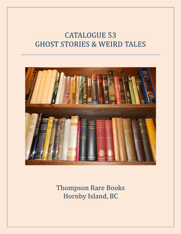 Ghost Stories & Weird Tales