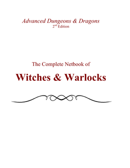 The Complete Netbook of Witches & Warlocks