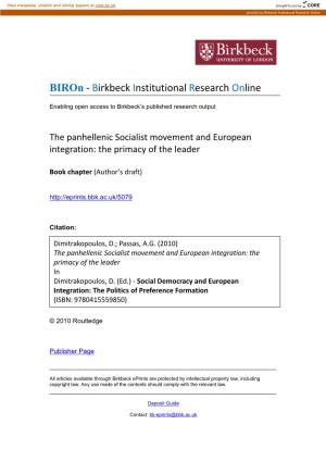 Birkbeck Institutional Research Online