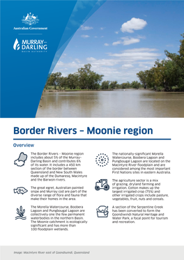 Border Rivers – Moonie Region