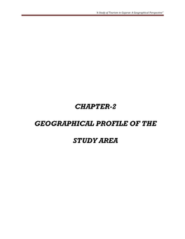 'A Study of Tourism in Gujarat: a Geographical Perspective'