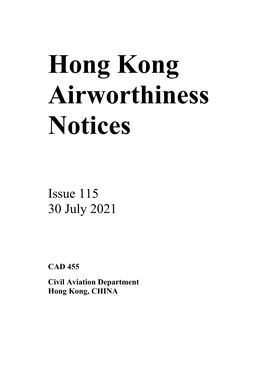 Hong Kong Airworthiness Notices, Issue