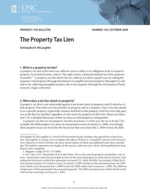 The Property Tax Lien