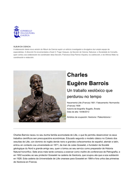 Charles Eugène Barrois No Álbum Da Ciencia
