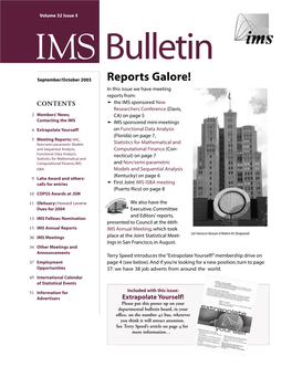 IMS Bulletin 32(5)