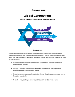 Global Connections Israel, Greater Metrowest, and the World