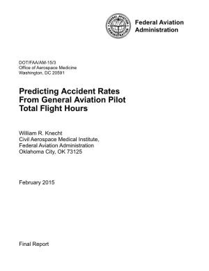 Predicting Accident Rates from GA Pilot Total Flight Hours