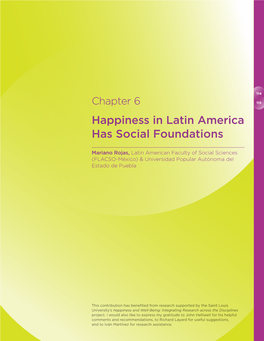 Chapter 6 Happiness in Latin America Has Social Foundations