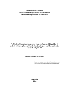 Luiz De Queiroz” Centro De Energia Nuclear Na Agricultura
