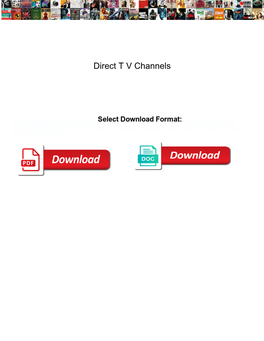 Direct T V Channels