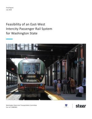 Feasibility of an East-West Intercity Passenger Rail System for Washington State