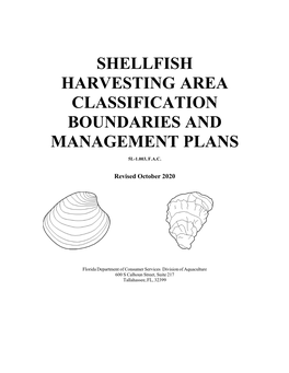 Shellfish Harvesting Area Classification Boundaries and Management Plans