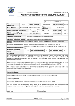 Robinson R44 ZS-PZZ Fatal 9160 Tmed__